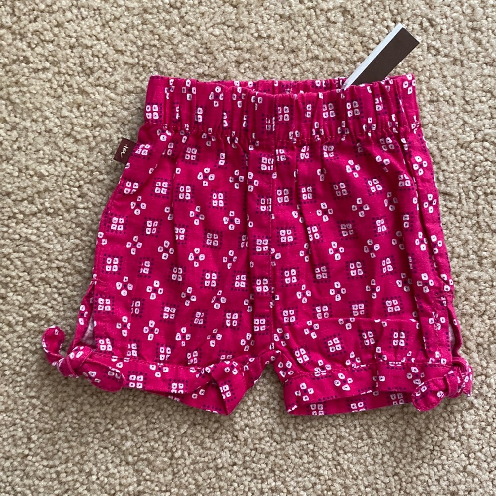 Pink Printed Shorts - Tea